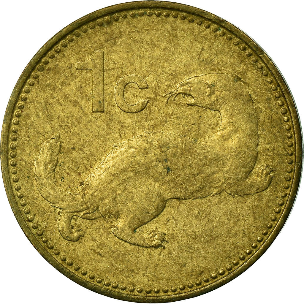Moneda, Malta, Cent, 1986, MBC, Níquel - latón, KM:78