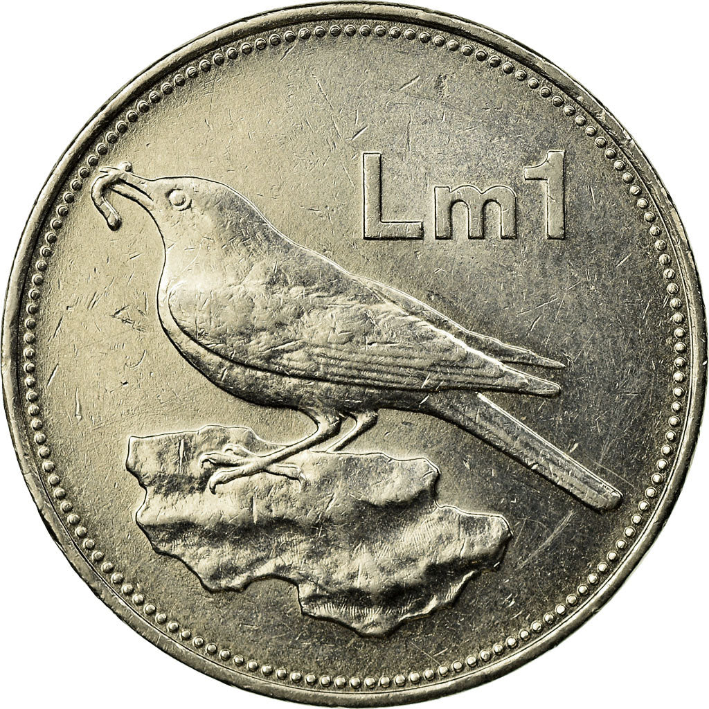 Coin, Malta, Lira, 1986, EF(40-45), Nickel, KM:82