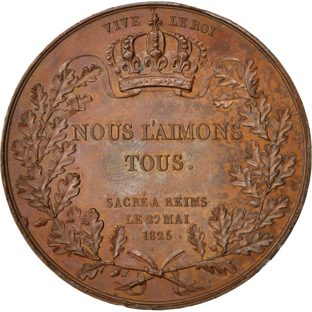 Charles X, Sacre à Reims, Médaille