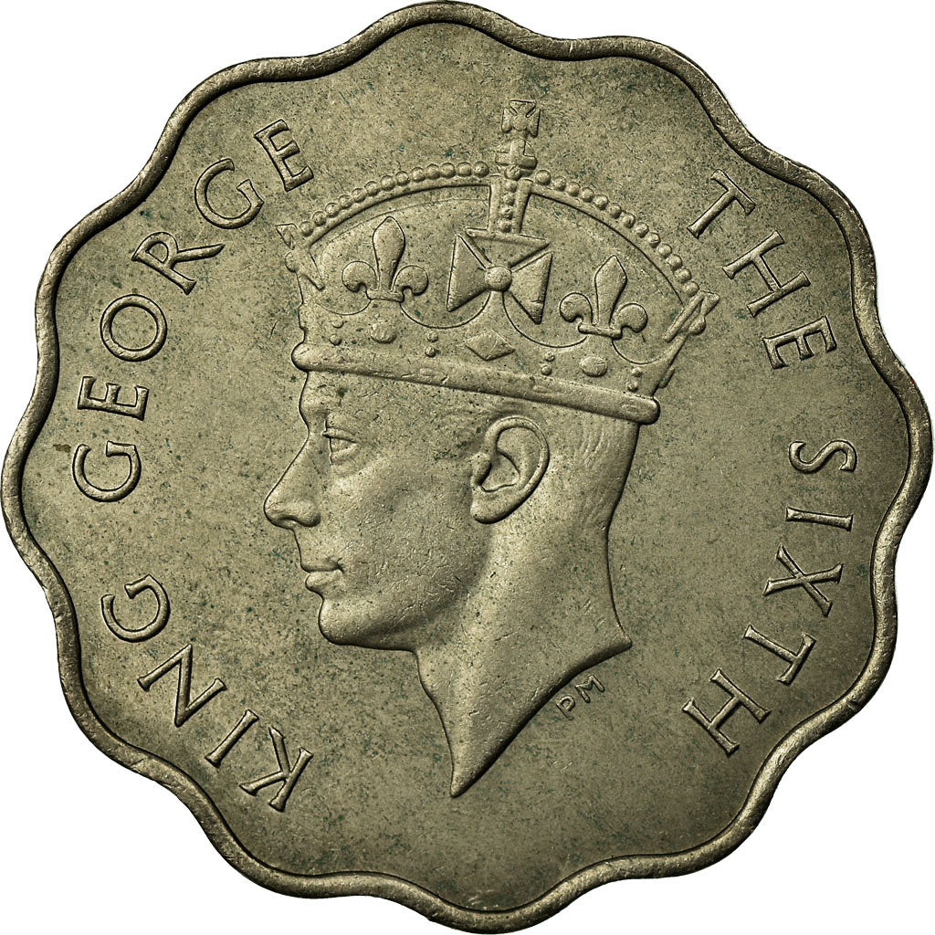 Coin, Seychelles, 10 Cents, 1951, EF(40-45), Copper-nickel, KM:8