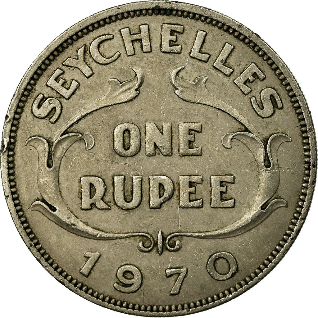 Coin, Seychelles, Rupee, 1970, EF(40-45), Copper-nickel, KM:13