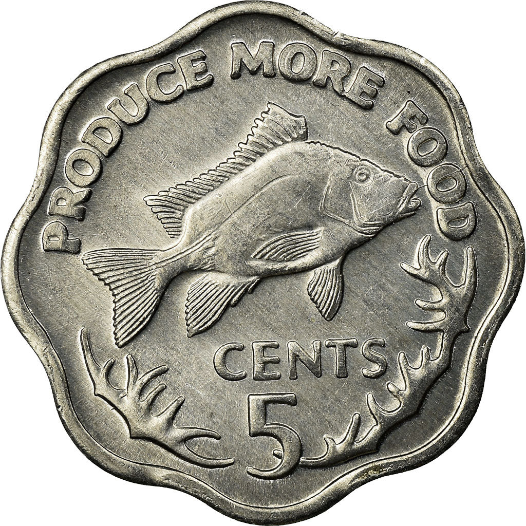 Münze, Seychelles, 5 Cents, 1977, British Royal Mint, SS, Aluminium, KM:31