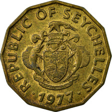 Coin, Seychelles, 10 Cents, 1977, British Royal Mint, EF(40-45), Nickel-brass