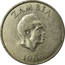 Moneta, Zambia, Shilling, 1966, British Royal Mint, BB, Rame-nichel, KM:7