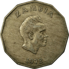 Coin, Zambia, 50 Ngwee, 1972, British Royal Mint, EF(40-45), Copper-nickel