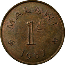 Moneta, Malawi, Penny, 1967, BB, Bronzo, KM:6