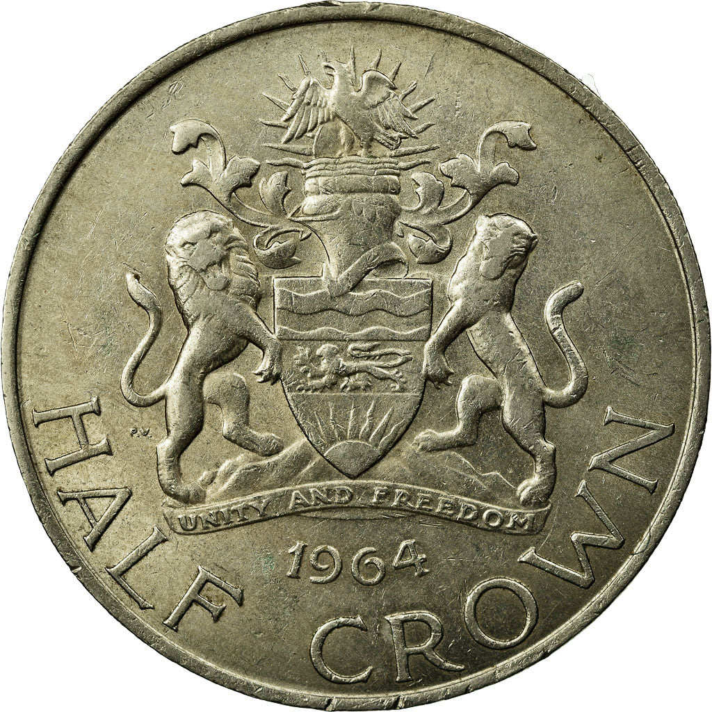 Monnaie, Malawi, 1/2 Crown, 1964, TTB, Copper-Nickel-Zinc, KM:4