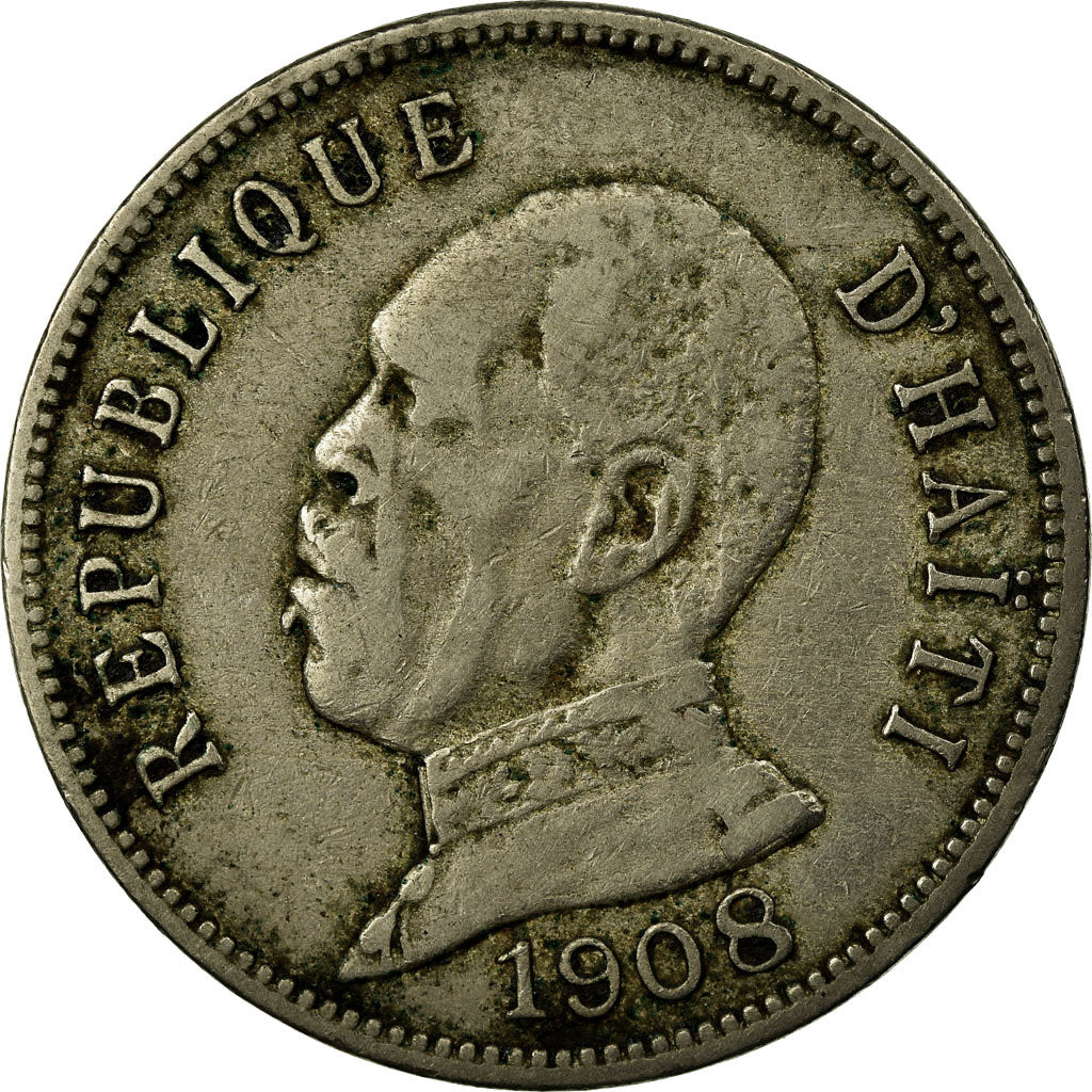 Coin, Haiti, 50 Centimes, 1908, VF(30-35), Copper-nickel, KM:56