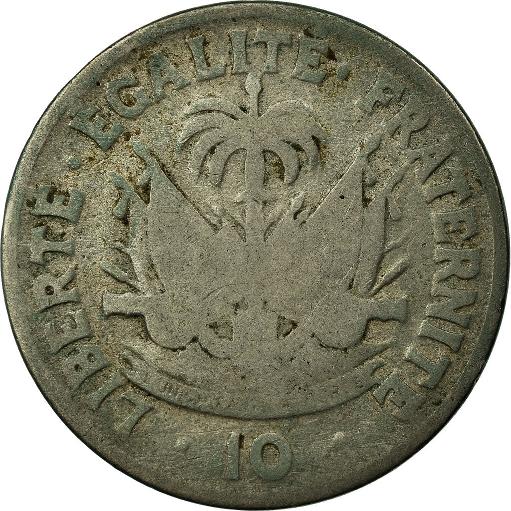 Monnaie, Haïti, 10 Centimes, 1949, B+, Copper-nickel, KM:58