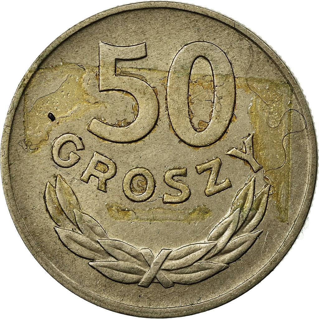 Munten, Polen, 50 Groszy, 1949, Kremnica, ZF, Copper-nickel, KM:44
