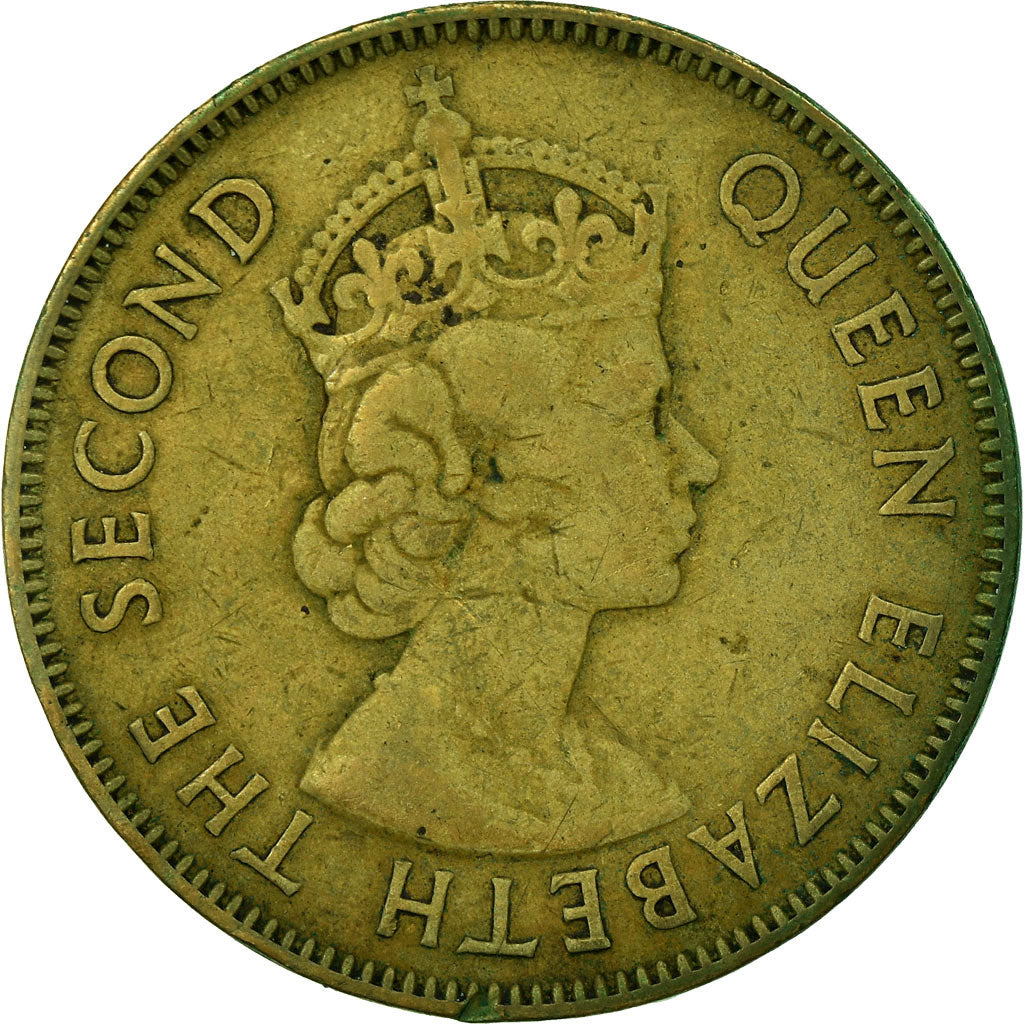 Coin, Jamaica, Elizabeth II, Penny, 1957, VF(30-35), Nickel-brass, KM:37