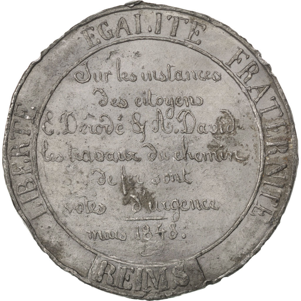 Embranchement de Reims à la ligne de chemin de fer Paris-Strasbourg, Médaille
