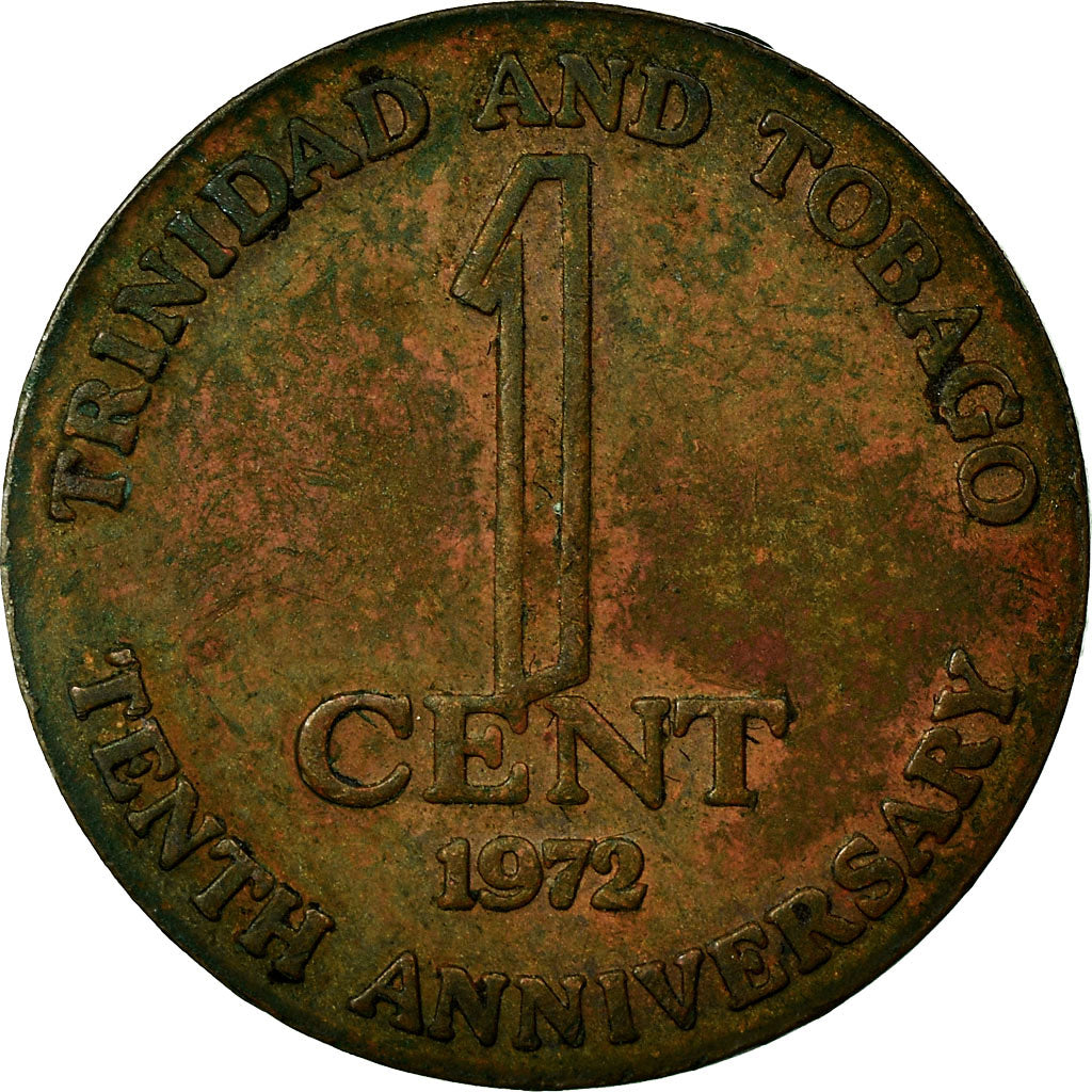 Coin, TRINIDAD & TOBAGO, Cent, 1972, Franklin Mint, EF(40-45), Bronze, KM:1
