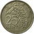 Moneta, TRYNIDAD I TOBAGO, 25 Cents, 1993, EF(40-45), Miedź-Nikiel, KM:32
