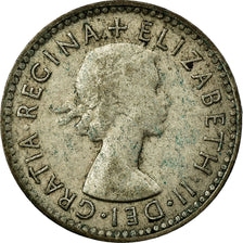 Coin, Australia, Elizabeth II, Threepence, 1953, Melbourne, EF(40-45), Silver