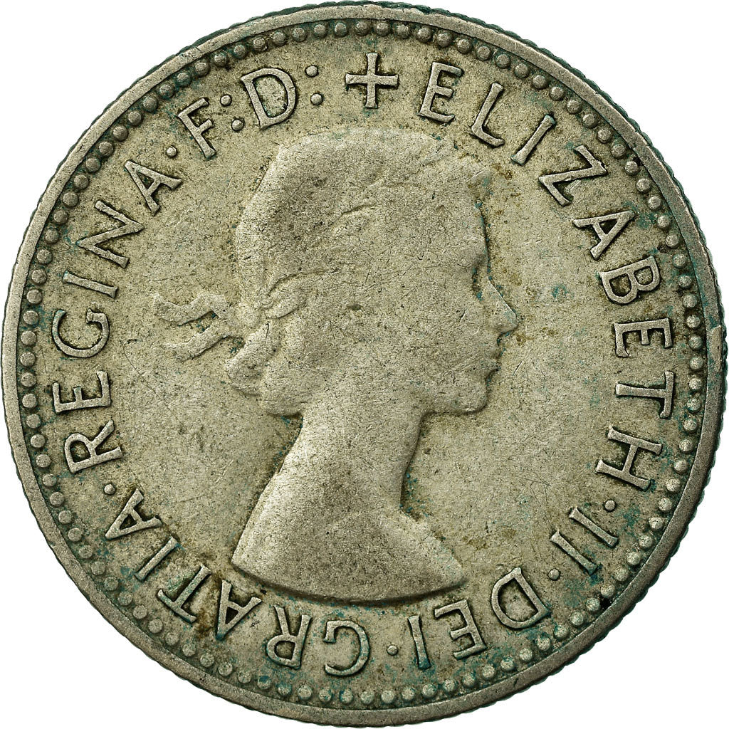 Coin, Australia, Elizabeth II, Shilling, 1957, Melbourne, VF(30-35), Silver