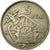Moneda, España, Caudillo and regent, 5 Pesetas, 1963, BC+, Cobre - níquel