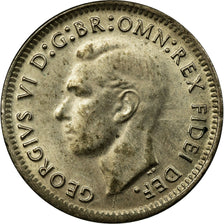 Coin, Australia, George VI, Threepence, 1949, EF(40-45), Silver, KM:44