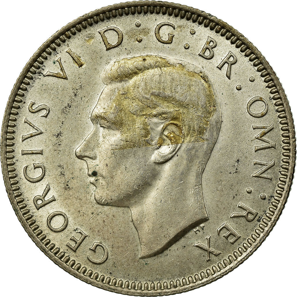 Coin, Great Britain, George VI, Shilling, 1945, EF(40-45), Silver, KM:853