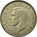 Coin, Great Britain, George VI, Florin, Two Shillings, 1945, EF(40-45), Silver