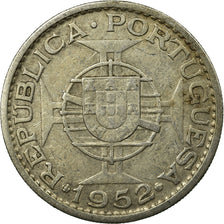 Coin, Mozambique, 20 Escudos, 1952, EF(40-45), Silver, KM:80