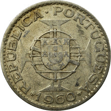 Coin, Mozambique, 20 Escudos, 1960, VF(30-35), Silver, KM:80