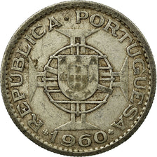 Coin, Mozambique, 10 Escudos, 1960, EF(40-45), Silver, KM:79