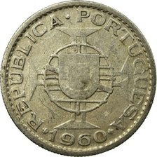 Coin, Mozambique, 10 Escudos, 1960, EF(40-45), Silver, KM:79