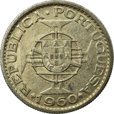 Coin, Mozambique, 10 Escudos, 1960, EF(40-45), Silver, KM:79