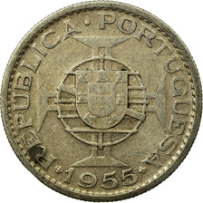 Coin, Mozambique, 10 Escudos, 1955, VF(30-35), Silver, KM:79