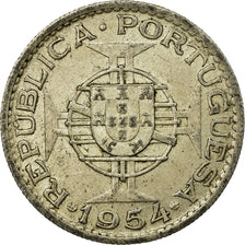 Coin, Mozambique, 10 Escudos, 1954, EF(40-45), Silver, KM:79