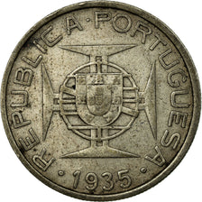 Coin, Mozambique, 5 Escudos, 1935, EF(40-45), Silver, KM:62