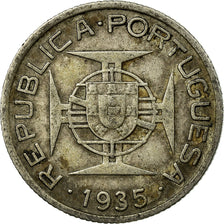 Coin, Mozambique, 2-1/2 Escudos, 1935, VF(30-35), Silver, KM:61