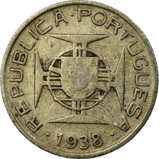 Monnaie, Mozambique, 2-1/2 Escudos, 1938, TB+, Argent, KM:68