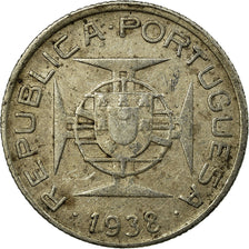 Coin, Mozambique, 2-1/2 Escudos, 1938, VF(30-35), Silver, KM:68