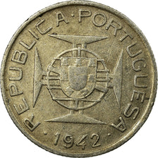 Coin, Mozambique, 2-1/2 Escudos, 1942, EF(40-45), Silver, KM:68