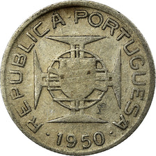 Moeda, Moçambique, 2-1/2 Escudos, 1950, VF(30-35), Prata, KM:68