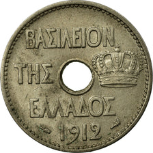 Coin, Greece, 10 Lepta, 1912, EF(40-45), Nickel, KM:E26