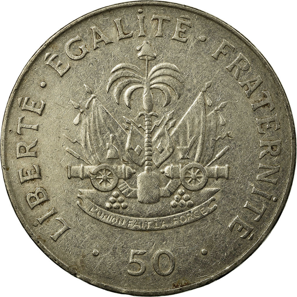 Monnaie, Haïti, 50 Centimes, 1995, TTB, Nickel plated steel, KM:153a