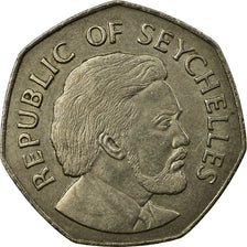 Coin, Seychelles, 5 Rupees, 1976, British Royal Mint, EF(40-45), Copper-nickel
