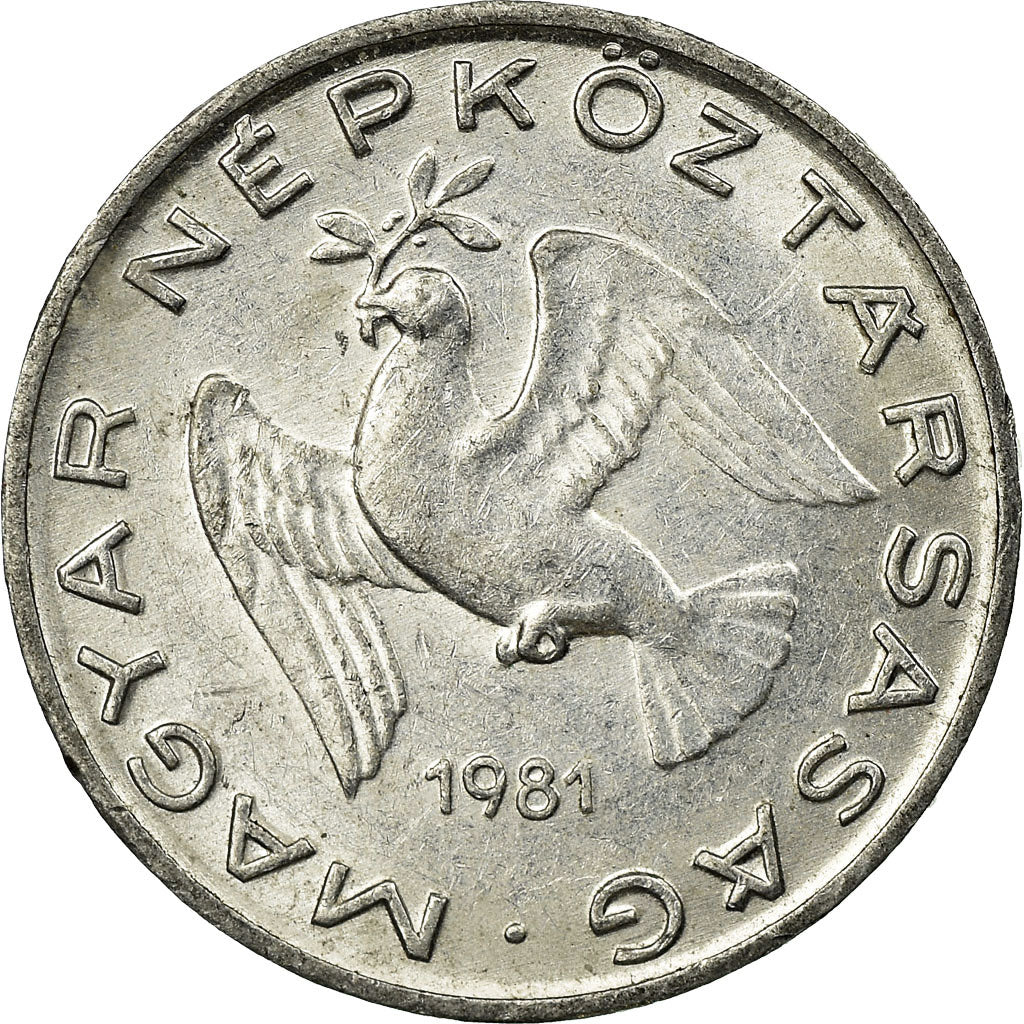 Munten, Hongarije, 10 Filler, 1981, Budapest, ZF, Aluminium, KM:572