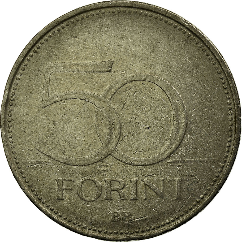 Munten, Hongarije, 50 Forint, 1995, Budapest, FR+, Copper-nickel, KM:697