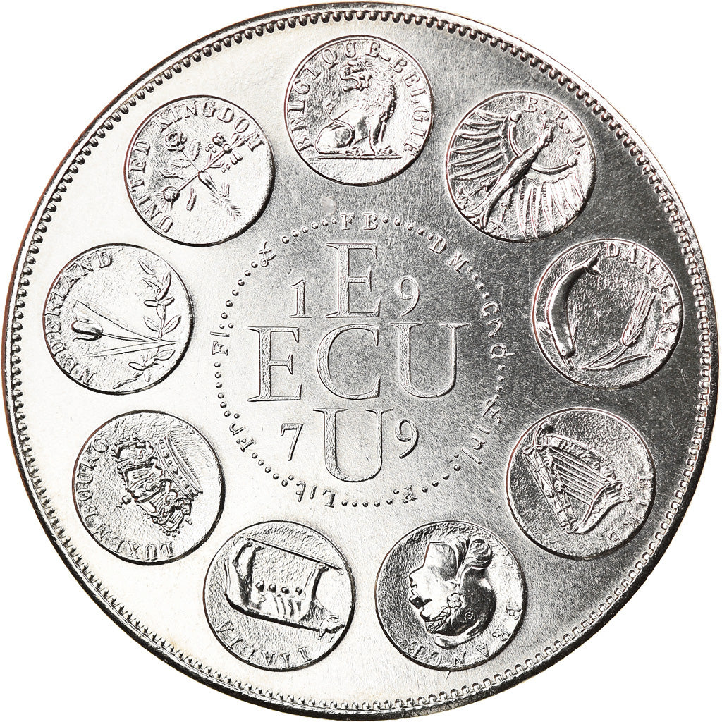 Francja, Medal, Ecu Europa, Polityka, społeczeństwo, wojna, 1979, Rodier