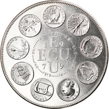 Francja, Medal, Ecu Europa, Polityka, społeczeństwo, wojna, 1979, Rodier
