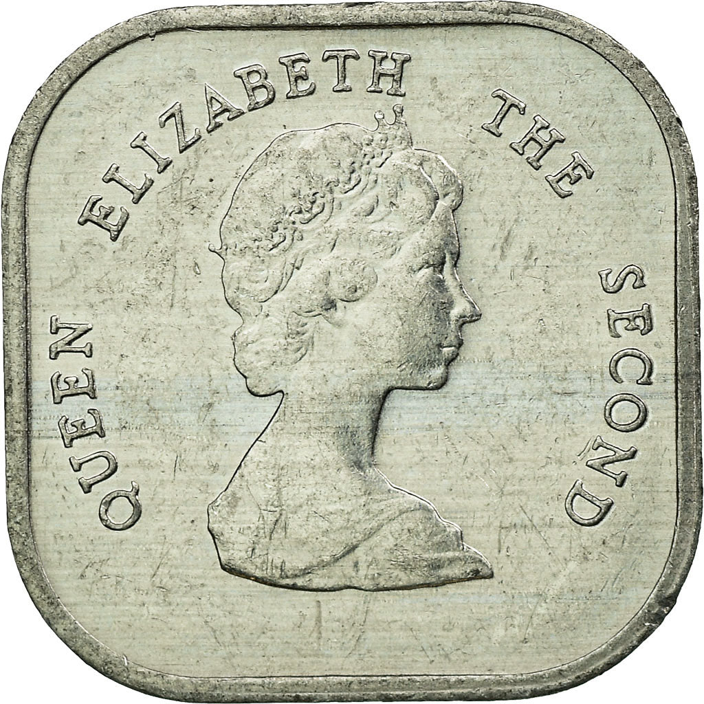 Moneta, Stati dei Caraibi Orientali, Elizabeth II, 2 Cents, 1989, BB, Alluminio