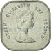 Moneta, Stati dei Caraibi Orientali, Elizabeth II, 2 Cents, 1989, BB, Alluminio