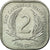 Coin, East Caribbean States, Elizabeth II, 2 Cents, 1989, EF(40-45), Aluminum