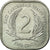 Monnaie, Etats des caraibes orientales, Elizabeth II, 2 Cents, 1989, TTB