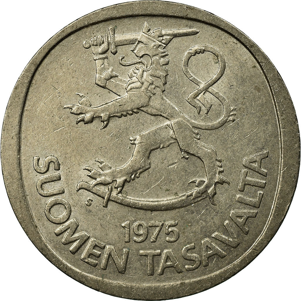 Moneta, Finlandia, Markka, 1975, BB, Rame-nichel, KM:49a
