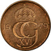 Coin, Sweden, Carl XVI Gustaf, 5 Öre, 1979, EF(40-45), Bronze, KM:849